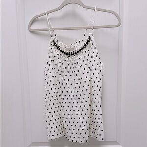 NWT Farm Rio Polka Dot Tank Top - White and Black